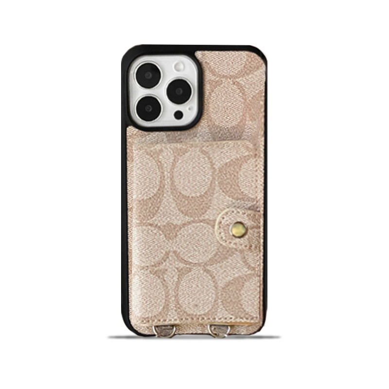 Coach iPhone Case With Wallet And Strap White -SZK240402