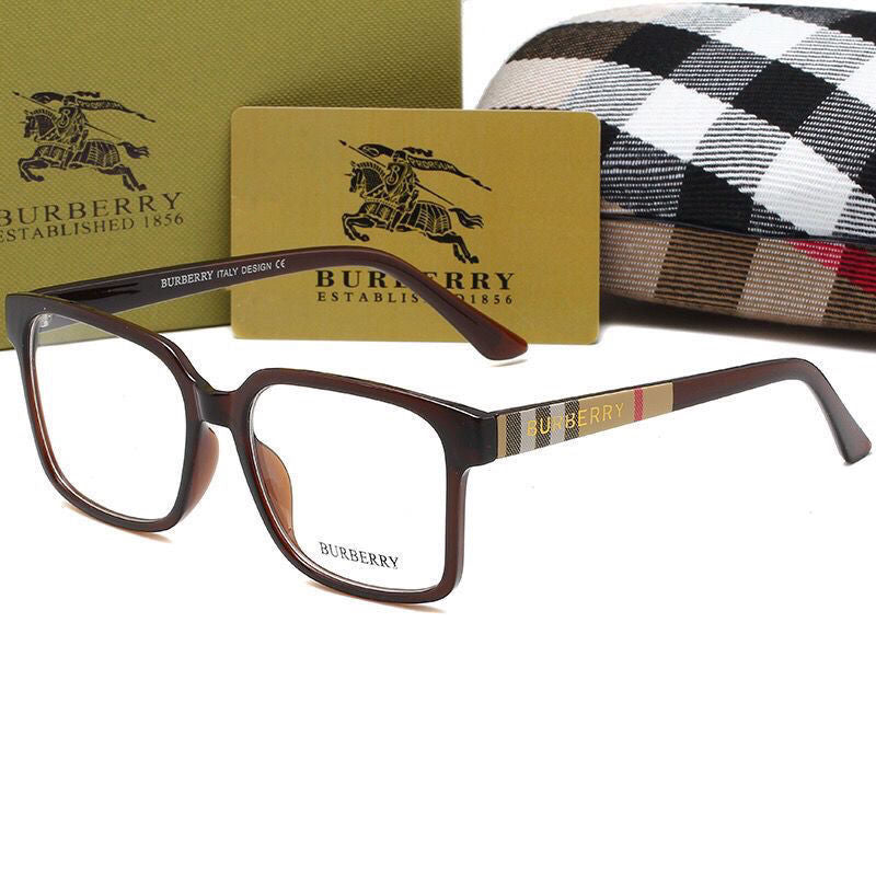 Unisex Retro Square Plaid Glasses mysite