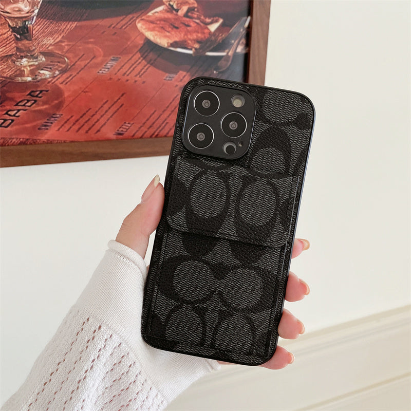 Coach iPhone Case With Wallet Black-HP240513