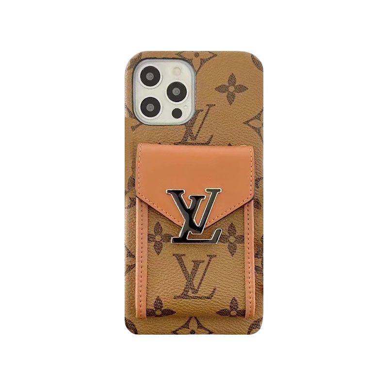 MONOGRAM IPHONE CASE WITH CARD HOLDER YELLOW PRINTING mysite