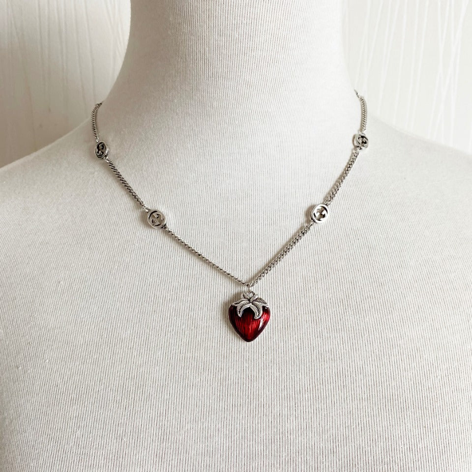 Strawberry Pendant Necklace mysite