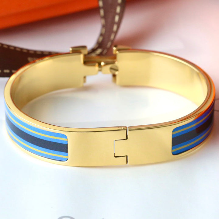 Fashion Letter Buckle Enamel Bracelet mysite