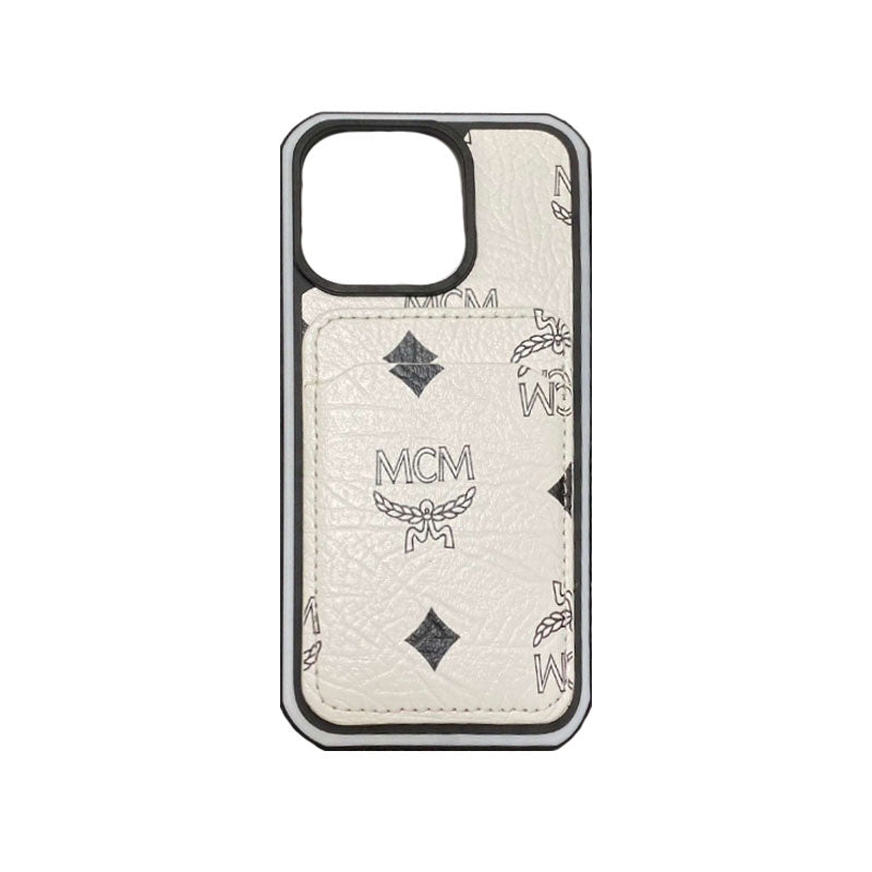 MCM iPhone Case With Card Holder Yellow-MCK240603 mysite