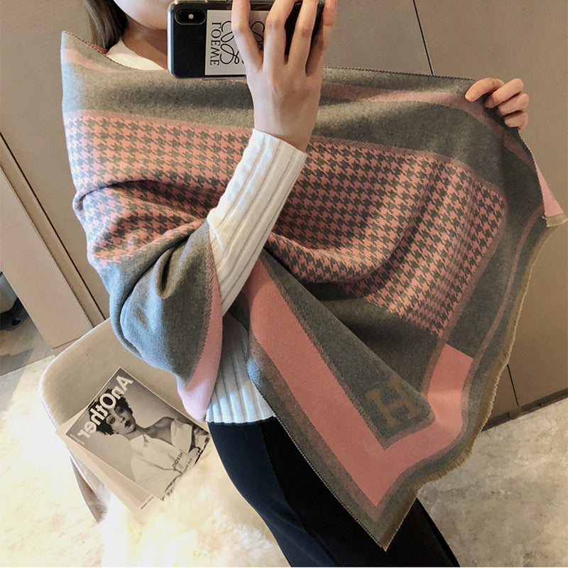 Cashmere warm thickened shawl scarf mysite