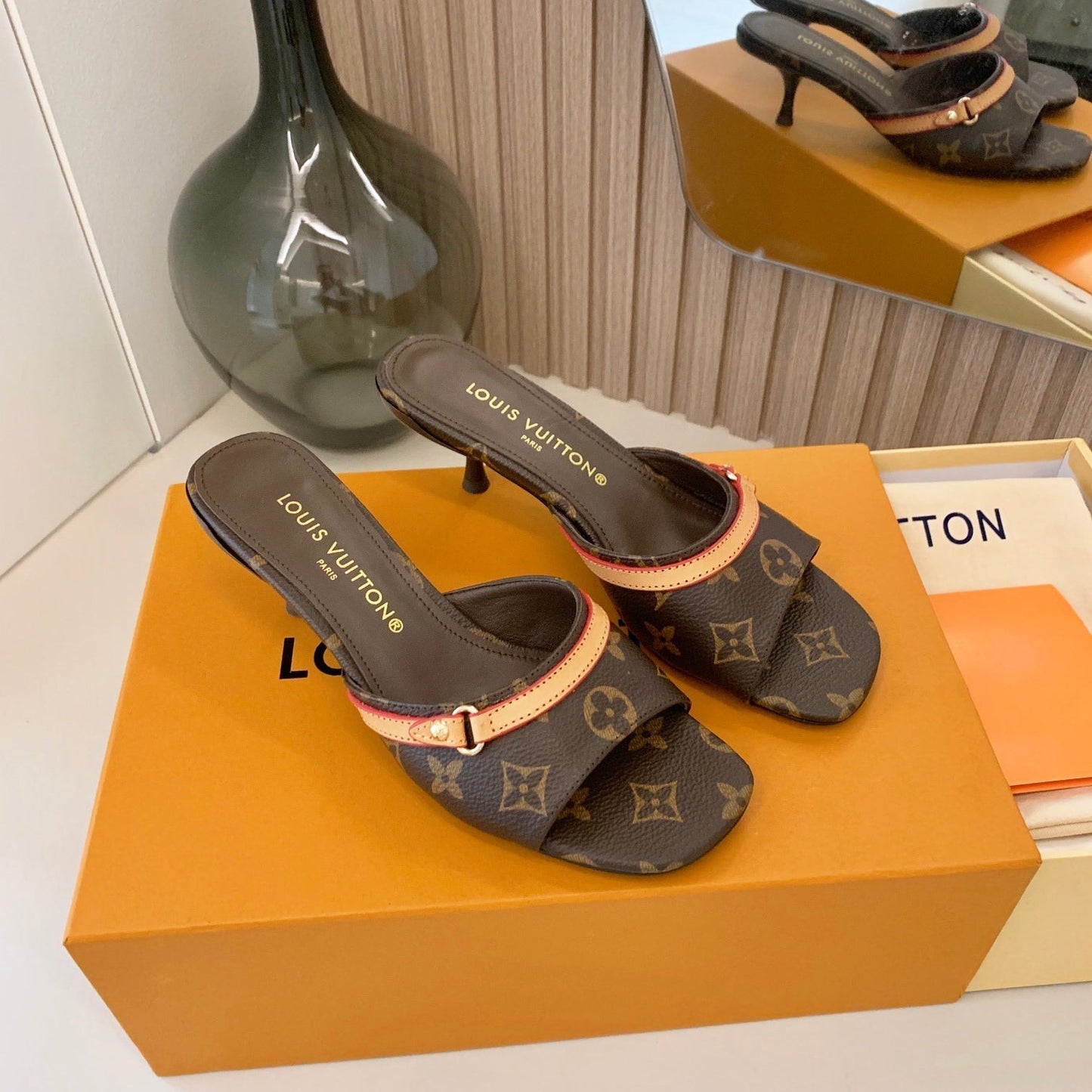 New Monogram Heel Sandals mysite