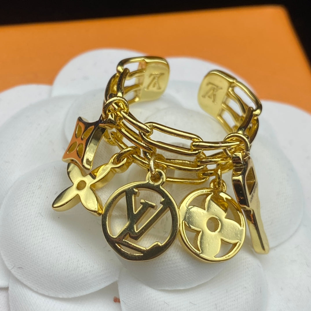 Classic Key Monogram Pendant Ring mysite