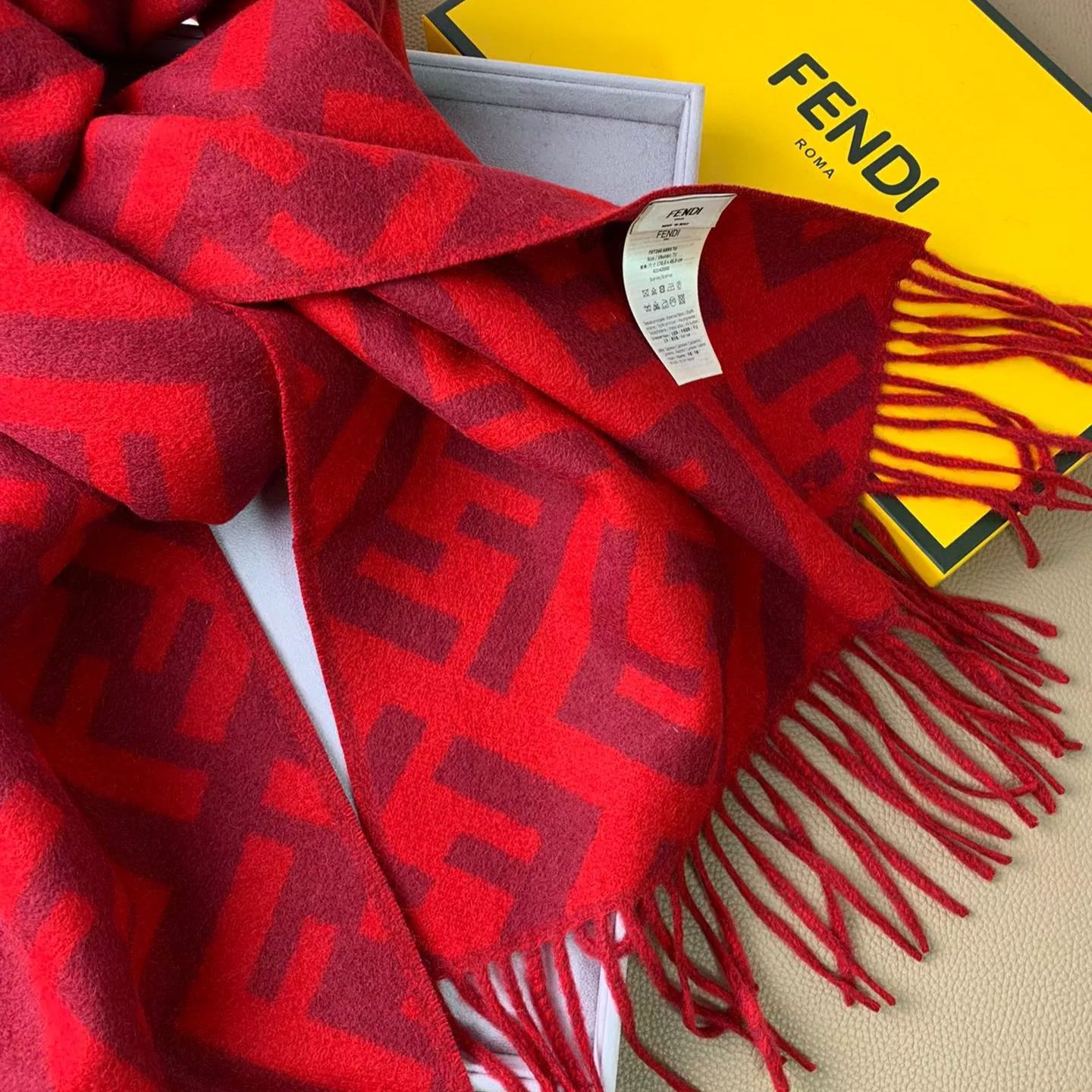 2-Color Classic FF Tassel Scarf mysite