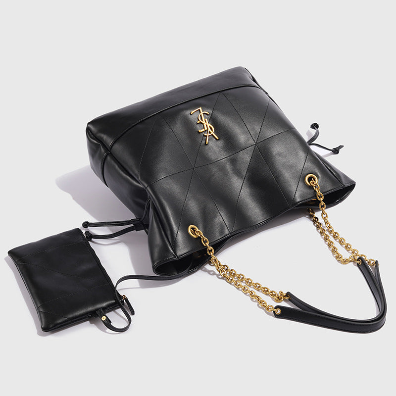 YSL  Jamie 4.3 large pochon leather Tote bag 34x10x33cm mysite