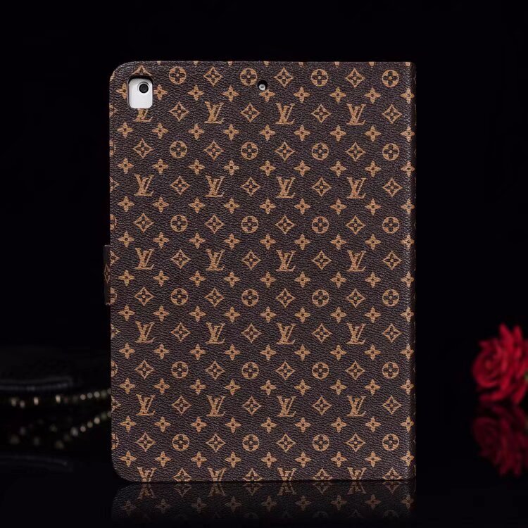 Elegant Monogram Canvas Flip Cover Apple iPad Protective Leather Case mysite
