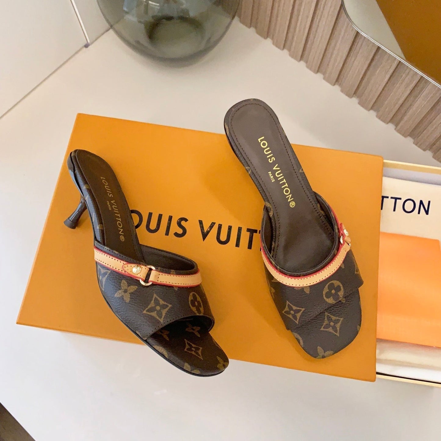 New Monogram Heel Sandals mysite