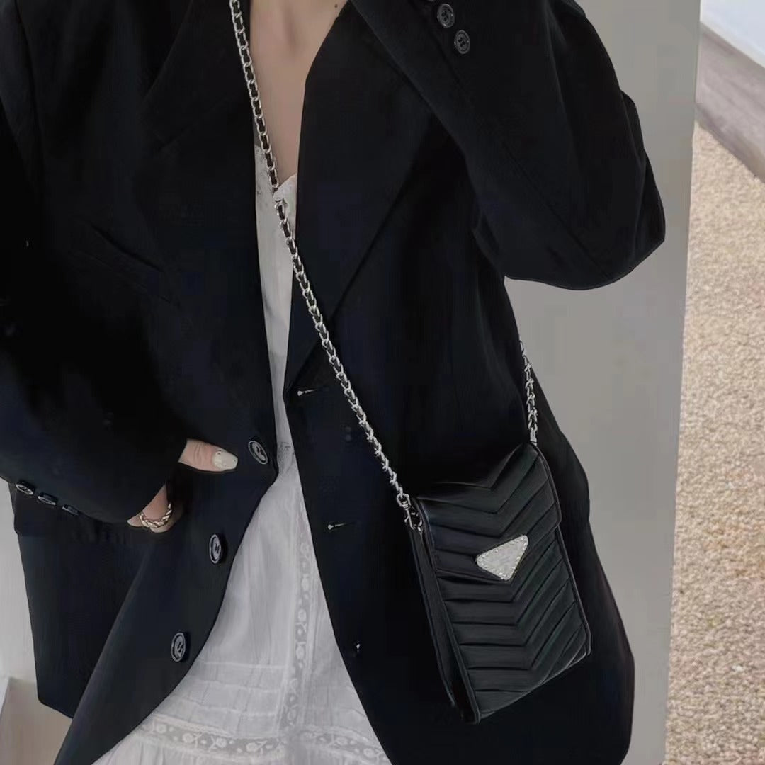 Black Bling Design Phone Bag mysite