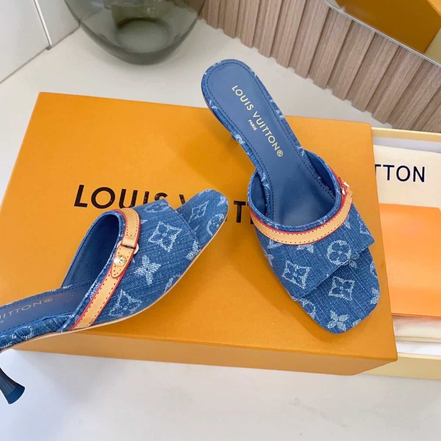 New Monogram Heel Sandals mysite