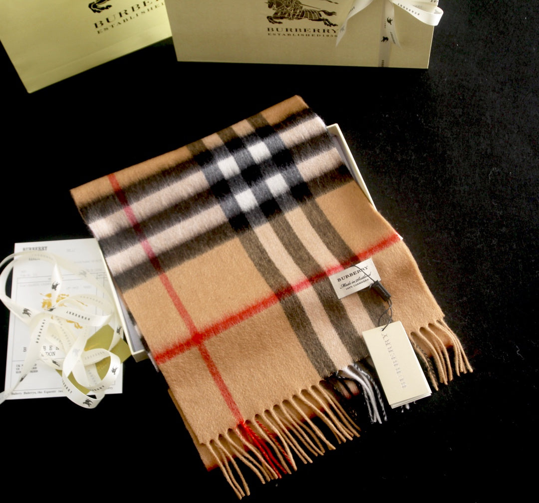 Classic Multi-Color Check Cashmere Scarf mysite