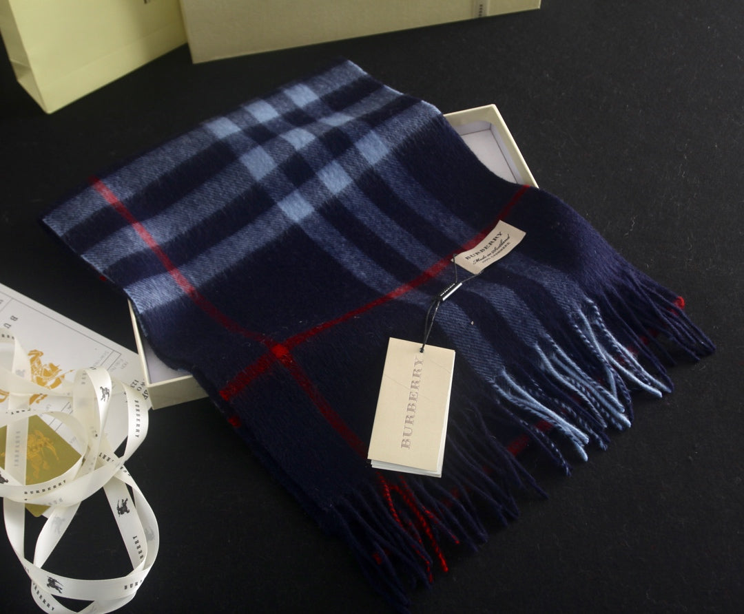 Classic Multi-Color Check Cashmere Scarf mysite