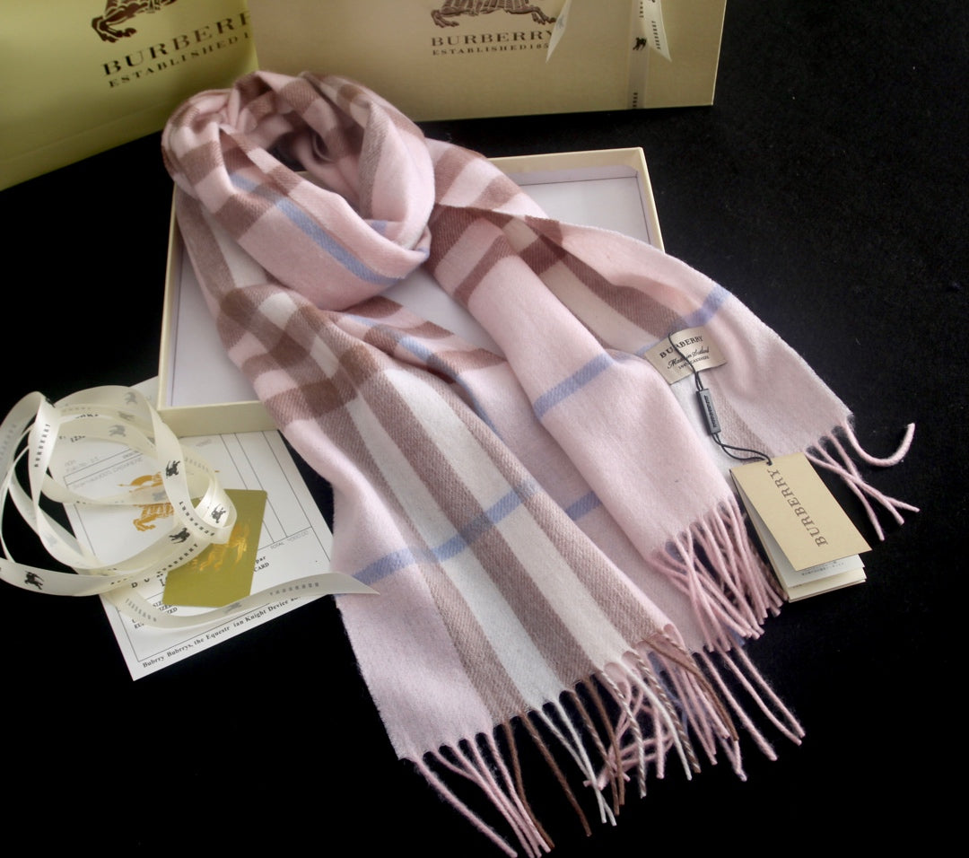 Classic Multi-Color Check Cashmere Scarf mysite