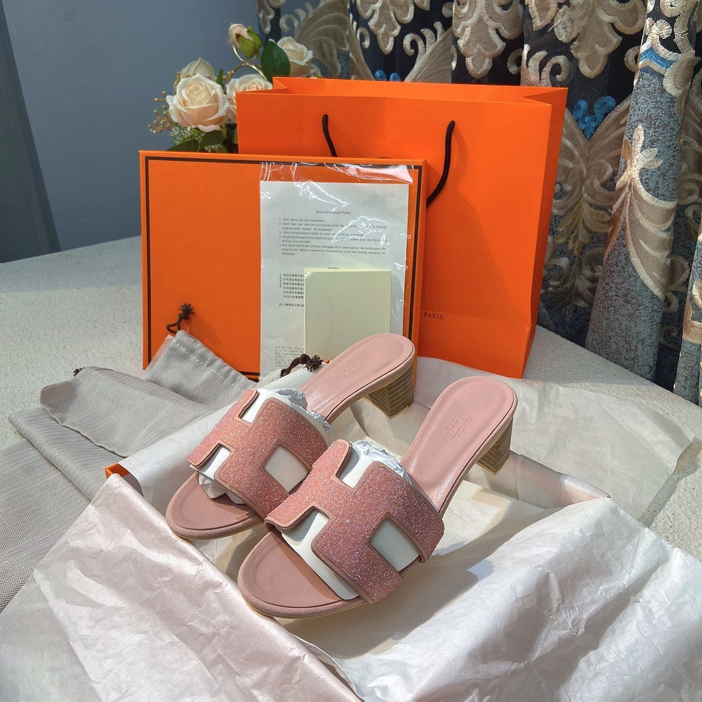 Classic H Heel Sandals mysite