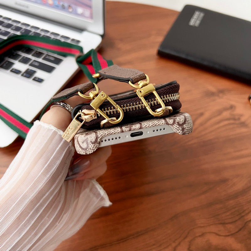 Lou GG Card Holder Chain iPhone Case mysite