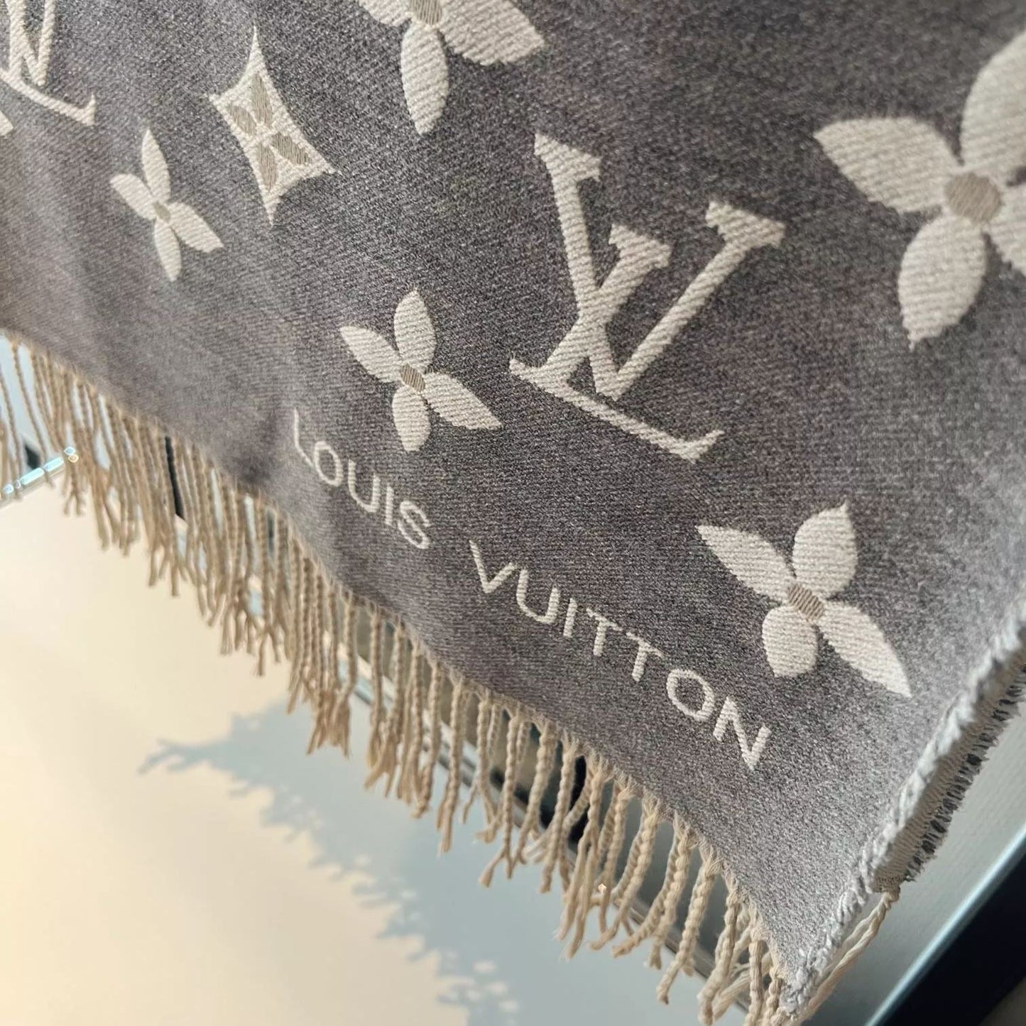 Wild At Heart Series Monogram Fringe Scarf Shawl mysite