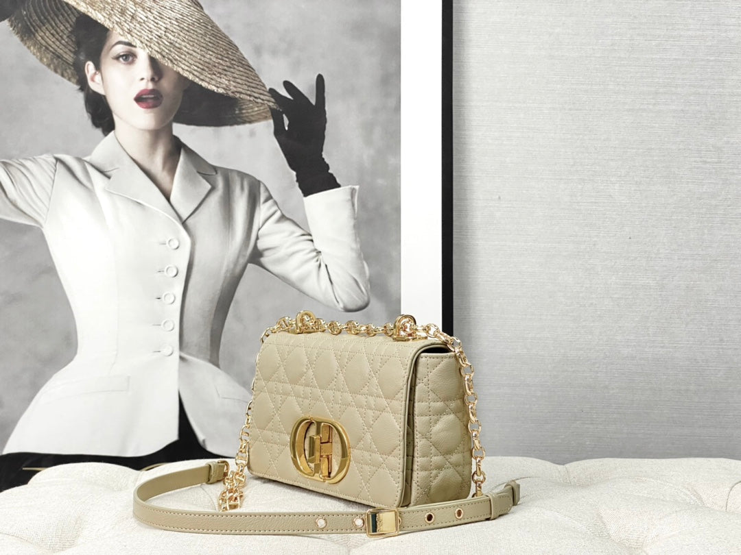 SMALL CARO BAG 20 PALE YELLOW CALFSKIN mysite