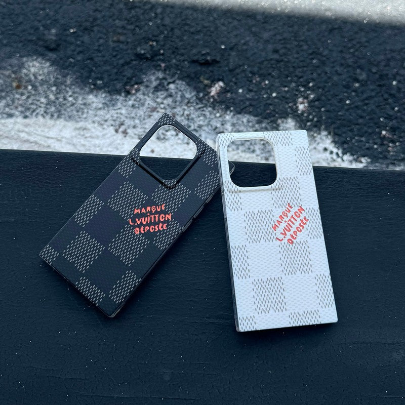 Lou Black & White Sqaure iPhone Case mysite