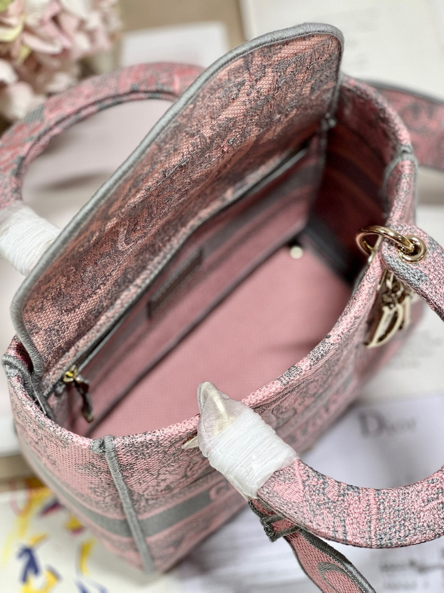 CD Old Foundation Tiger 24 Lady Dior Bag Canvas 336685 mysite