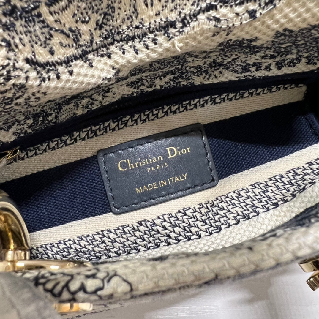 CD Old Blue Tiger 17 Lady Dior Bag Canvas 336742 mysite