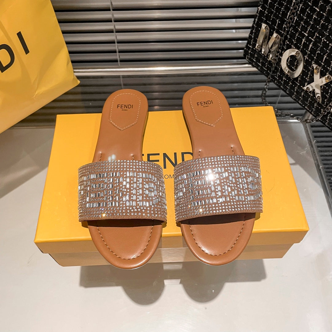 Full Diamond Flat Slippers mysite