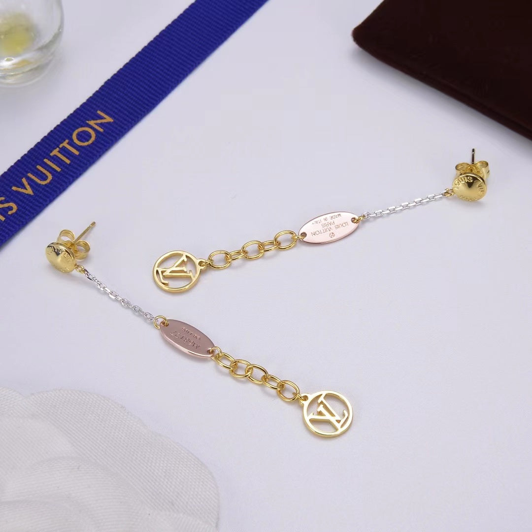 Logomania Series Long Chain Earrings mysite