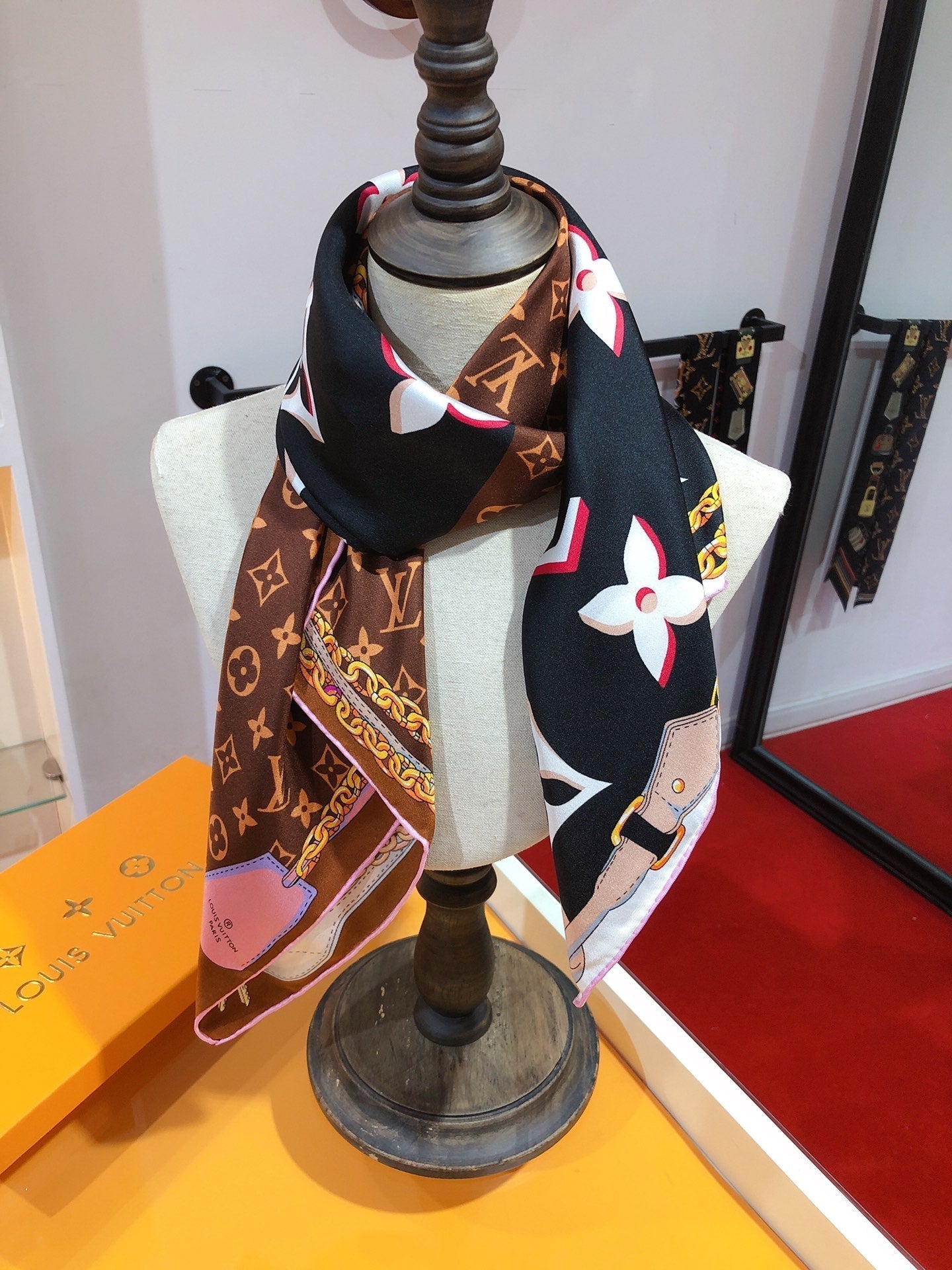 3D Monogram Square Scarf mysite
