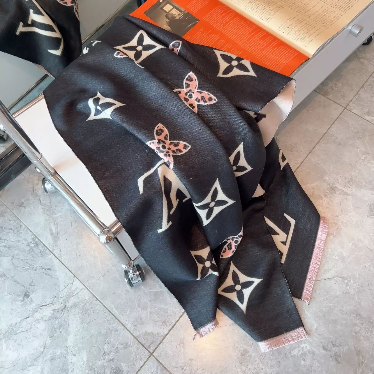 Leopard Print Monogram Scarf Shawl mysite