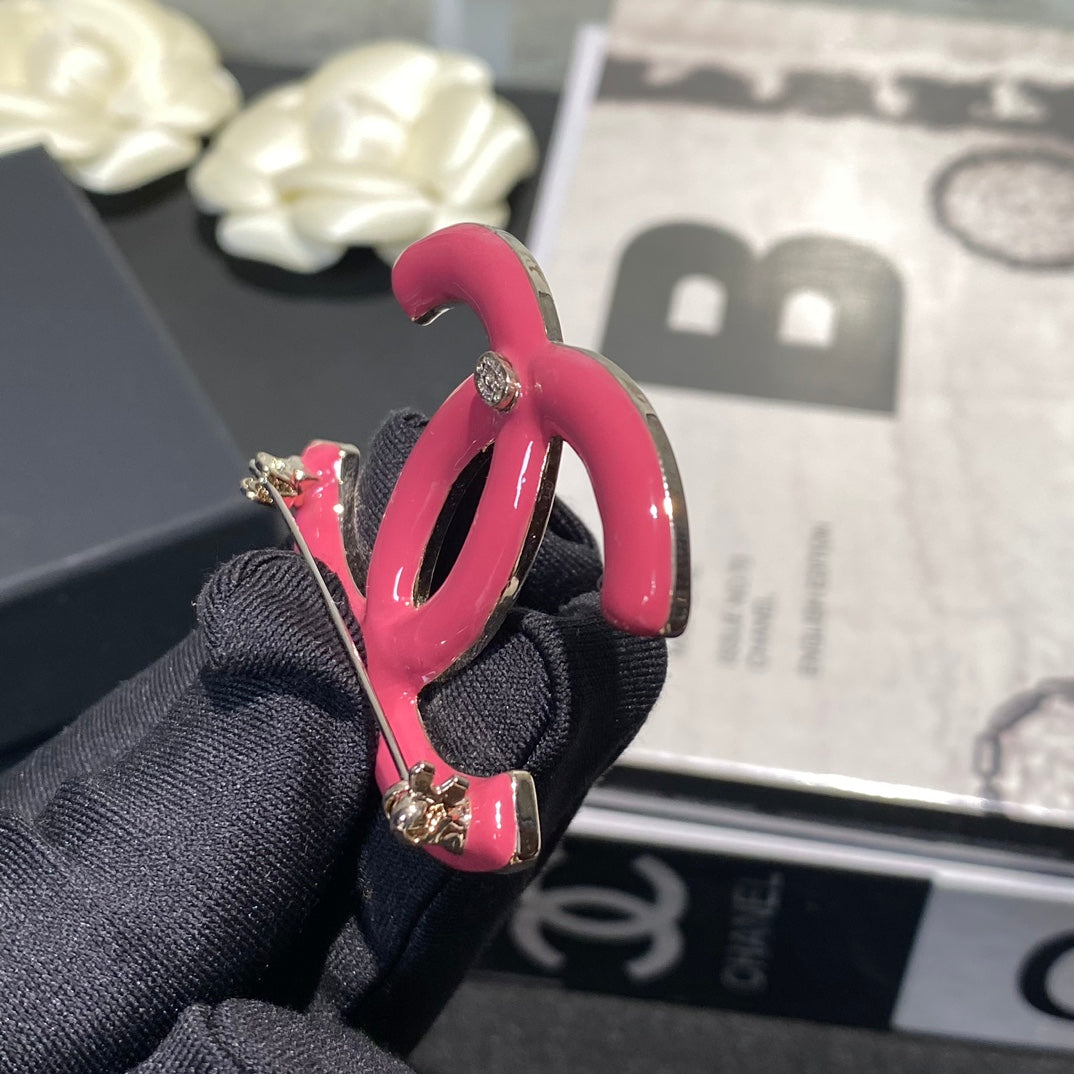 Gradient Pink Rhinestone Brooch-1-s mysite