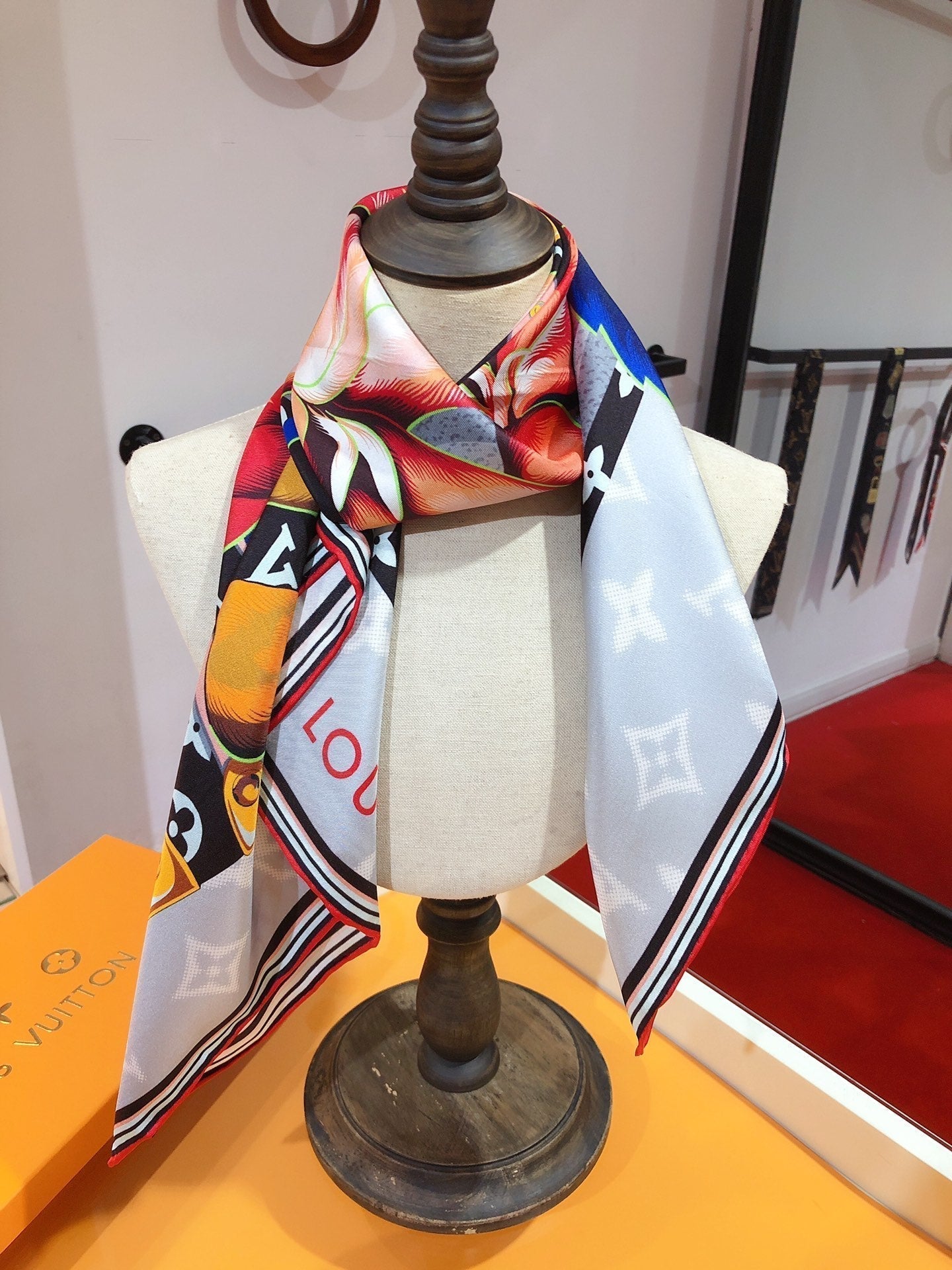 Monogram Bouquet Square Scarf mysite