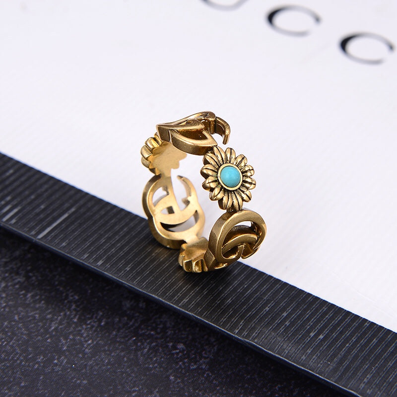 Double G flower ring mysite
