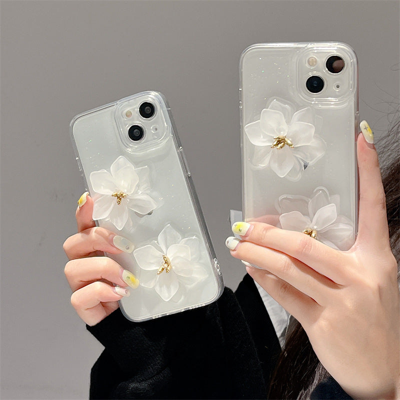 High-end Stereoscopic Flowers iPhone Case