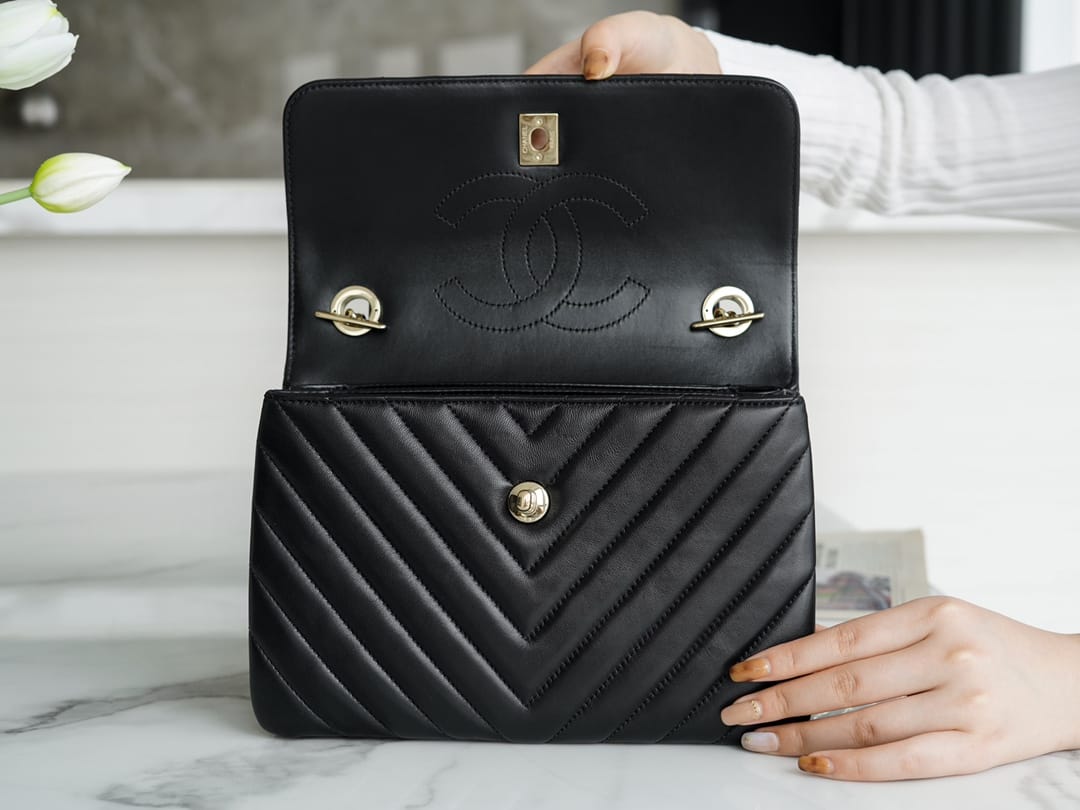 CHANEL Trendy CC25 Pre-Owned medium Chevron Trendy handbag 25cm mysite