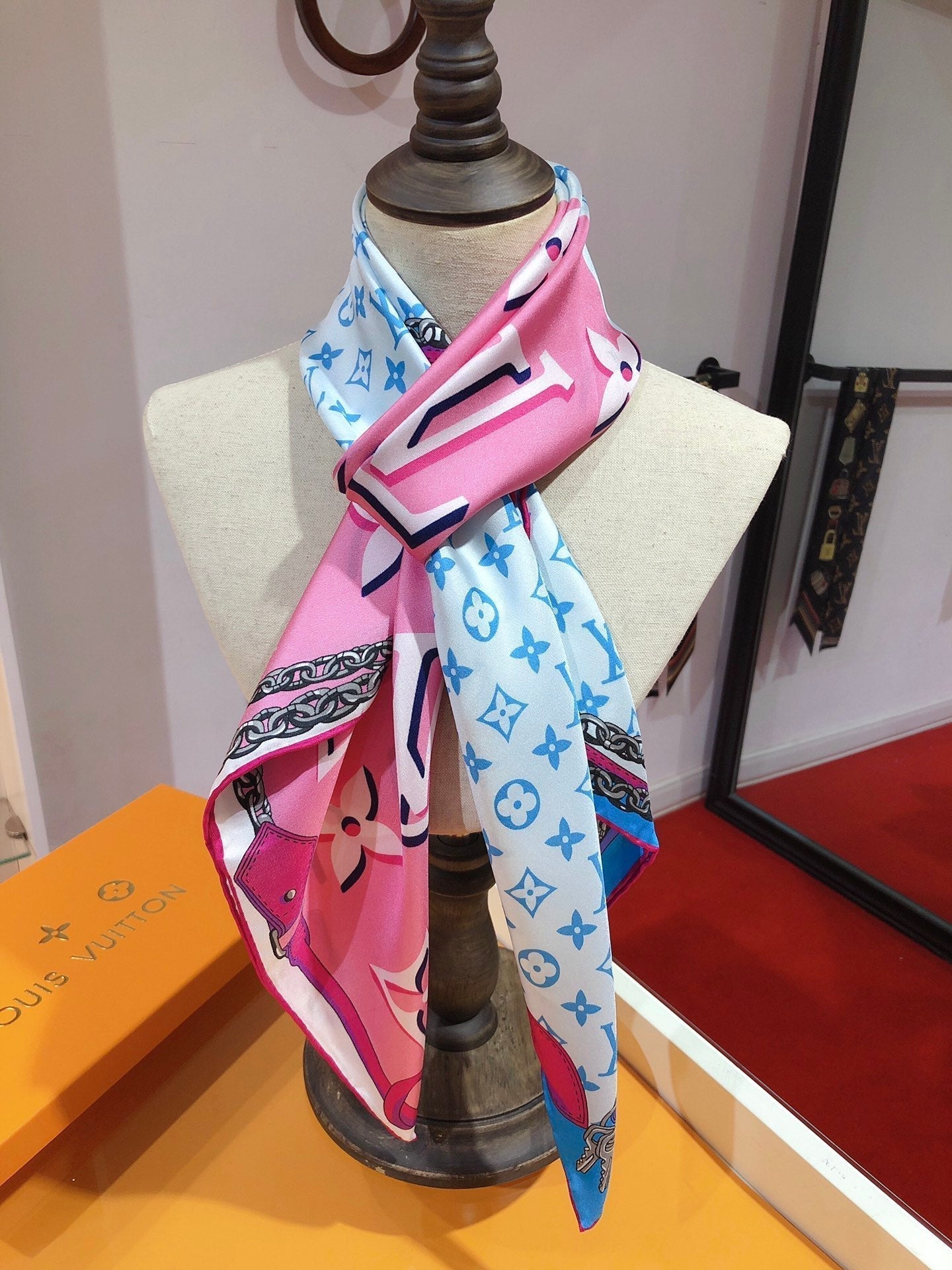 3D Monogram Square Scarf mysite