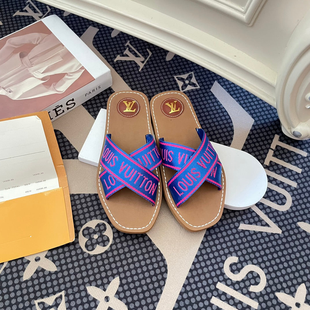 New Cross Strap Slippers Sandals mysite