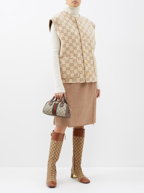 Gucci Ophidia Mini Gg Supreme-canvas Top-handle Bag mysite