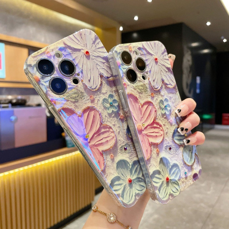 iPhone Case|Vintage Oil Painting Flower