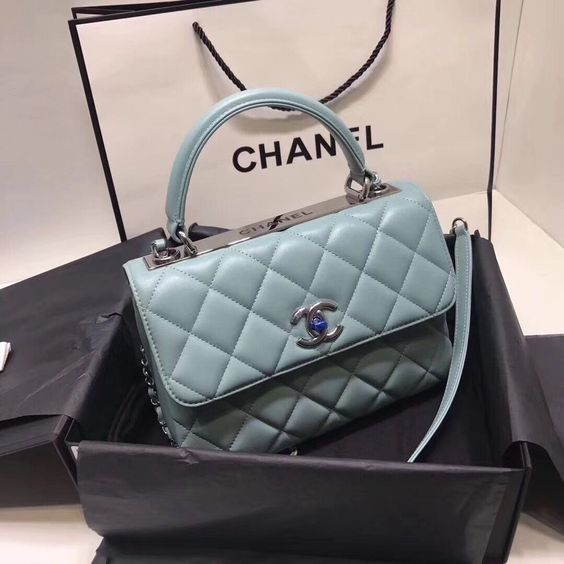 Chanel Trendy CC Flap Bags-Blue mysite