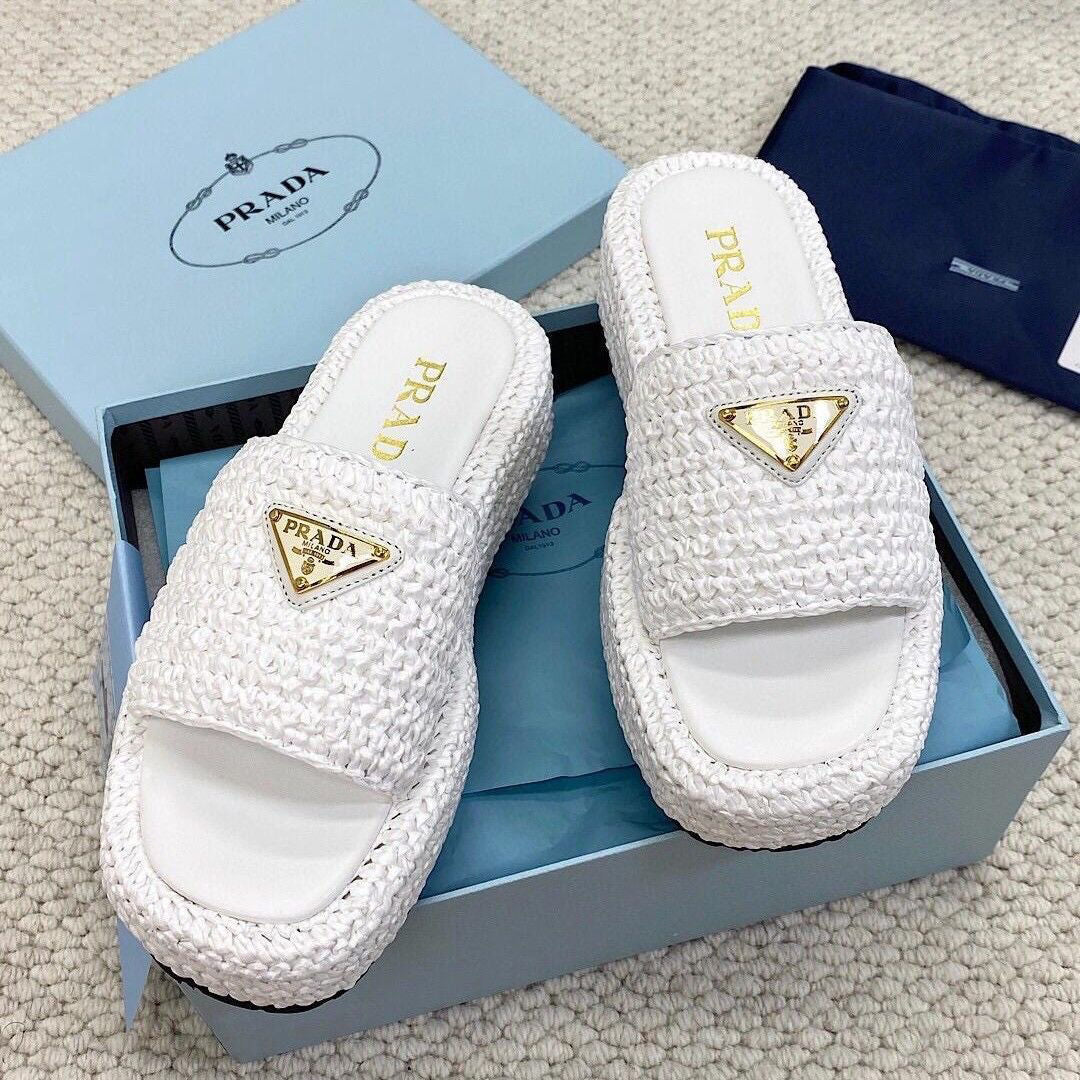 Woven Triangle Logo Slippers mysite