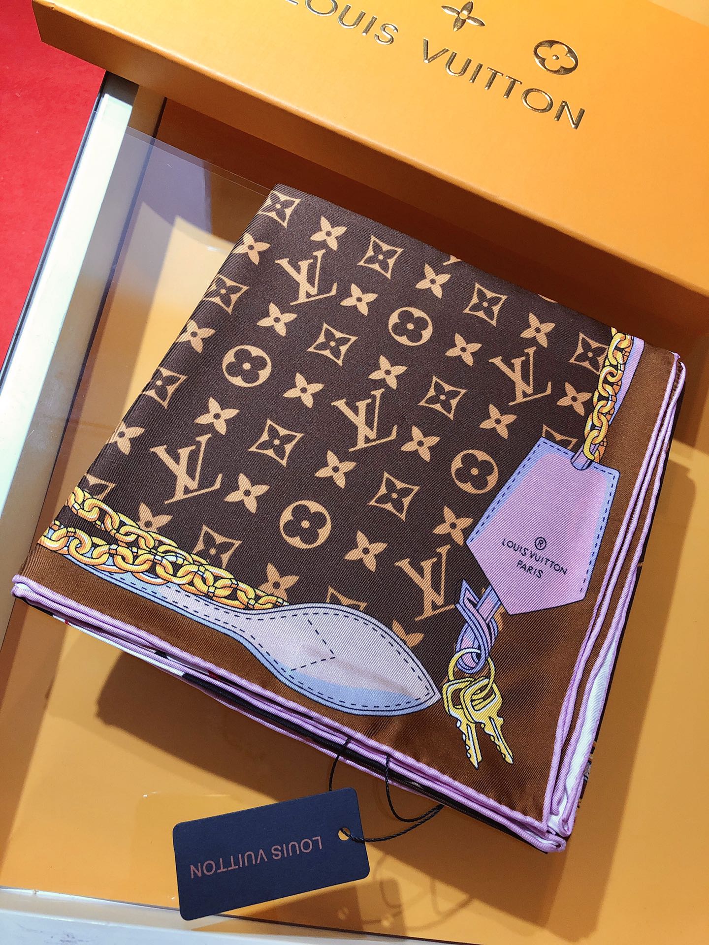 3D Monogram Square Scarf mysite