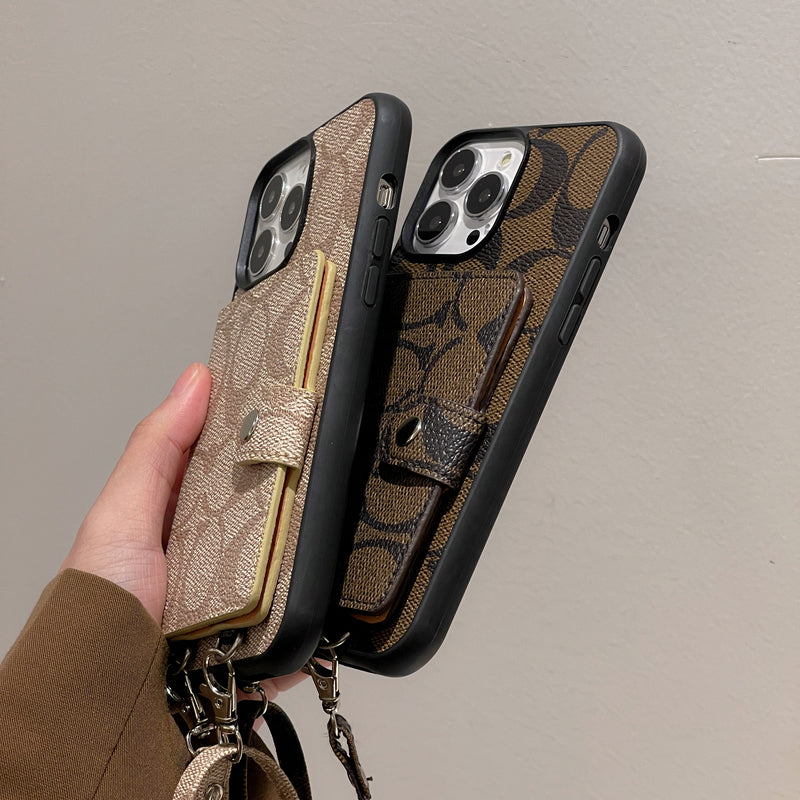 Coach iPhone Case With Wallet And Strap White -SZK240402