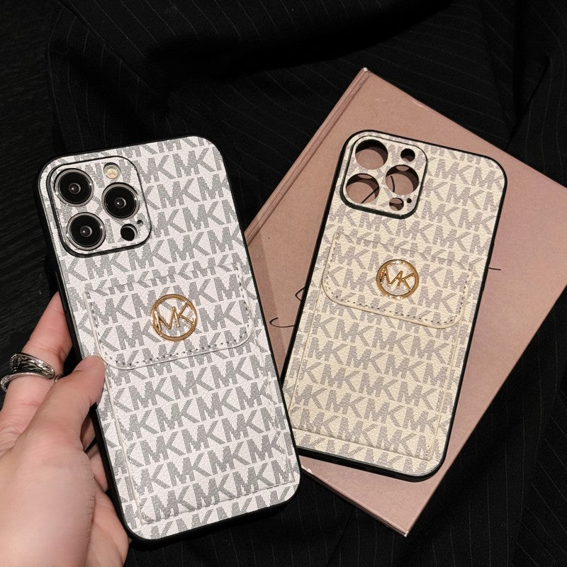 MK Card Bag Gold iPhone Case mysite