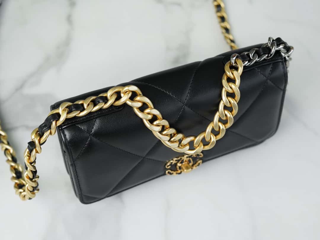 Chanel 19 WOC Wallet On Chain AP0957 BLACK Flap Bag mysite
