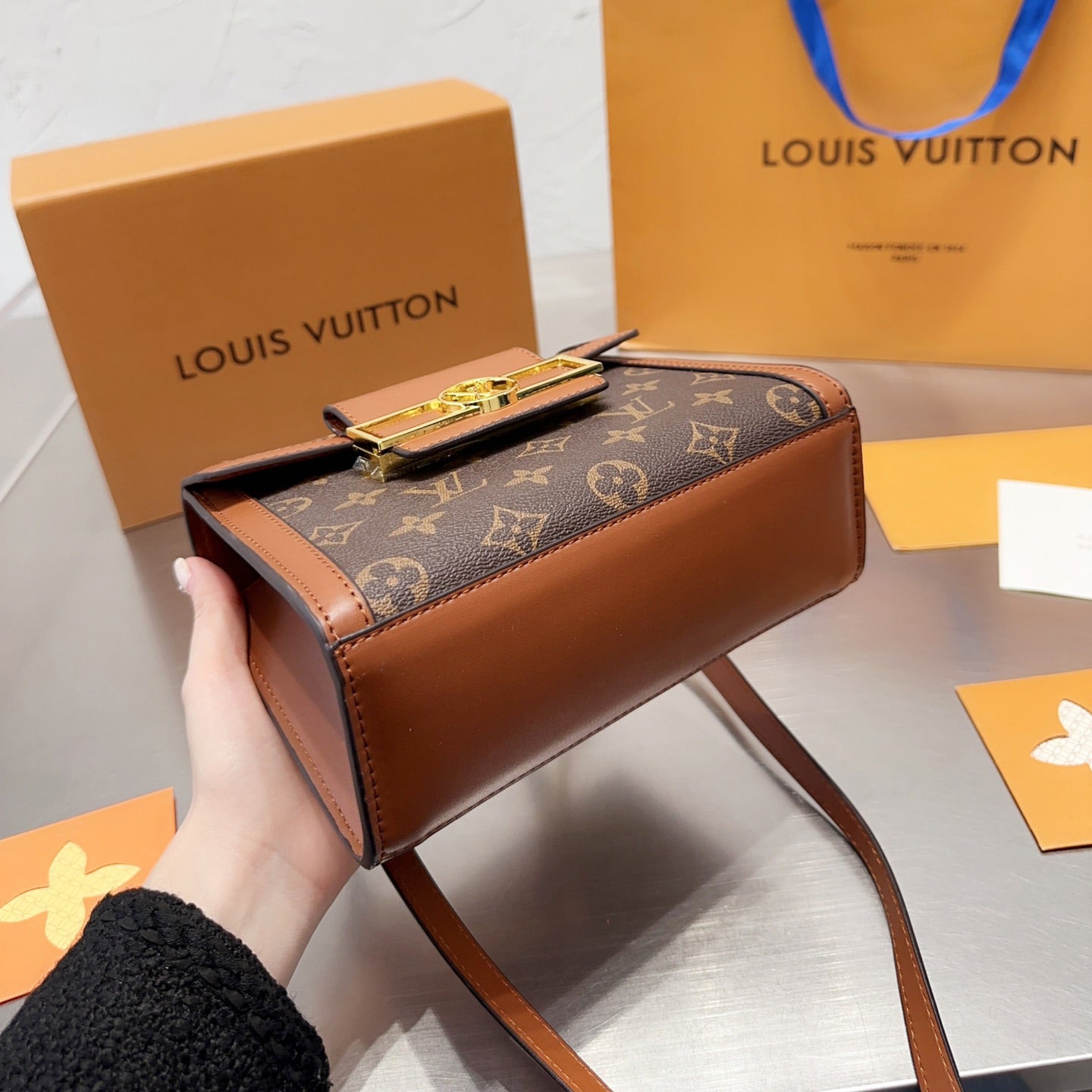 Classic Leather Handbag Messenger Bag mysite