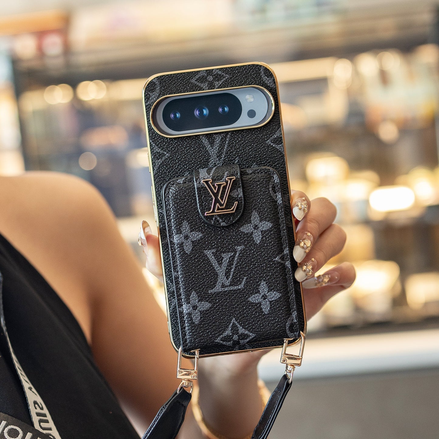Luxury lanyard Google Pixel phone case mysite