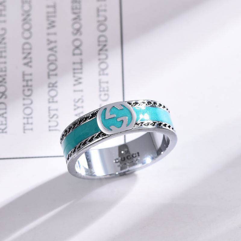 Blue Enamel Rings-s mysite