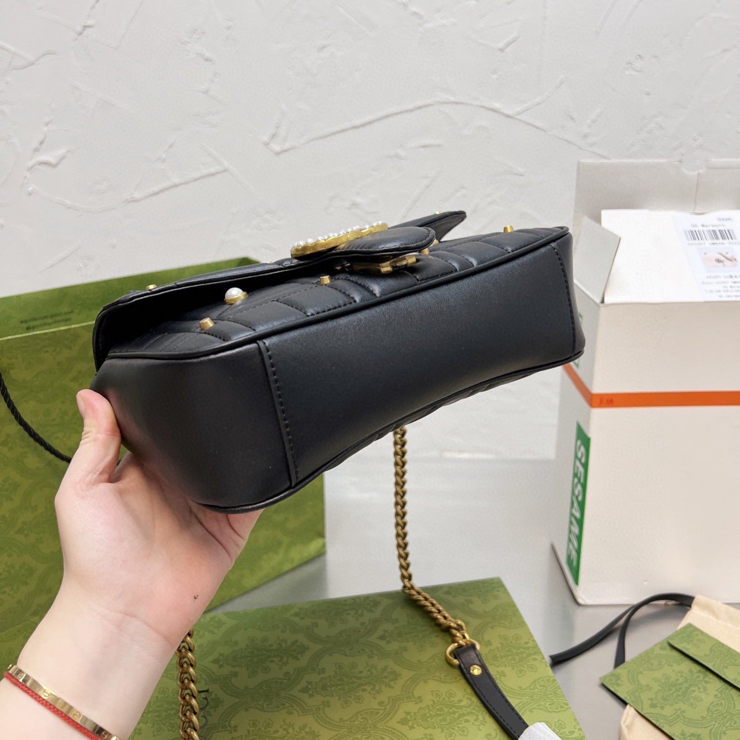 Classic Marmont Pearl Handle Bag mysite