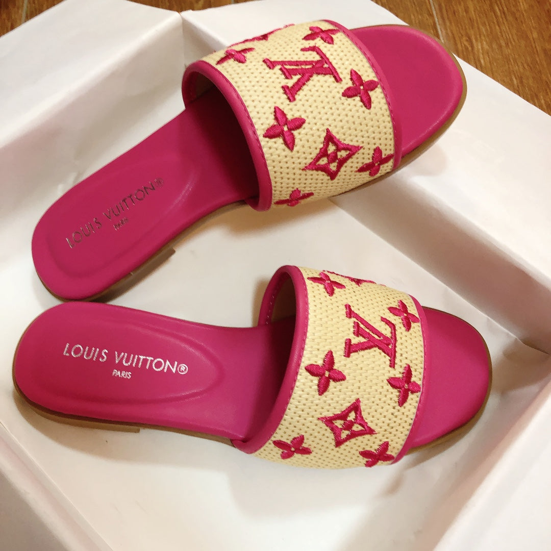 Woven Embroidered Slippers mysite